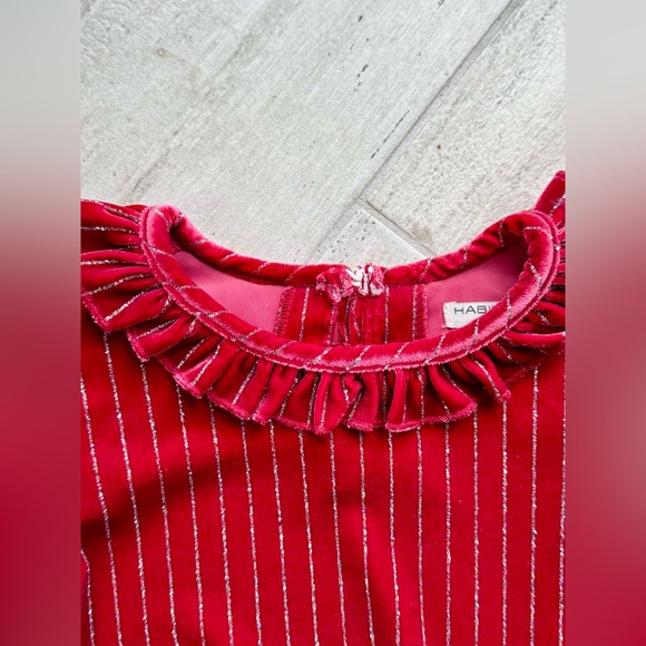 Habitual Red Velvet Dress - size 2T - Picture 6 of 7